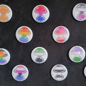 Pride Mushroom Pins!