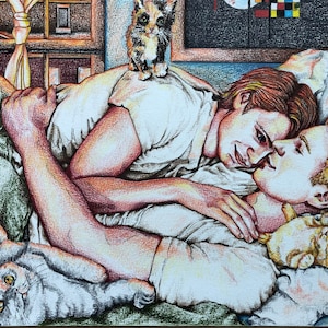 Steve Rogers & Bucky Barnes: Cuddles and Cats