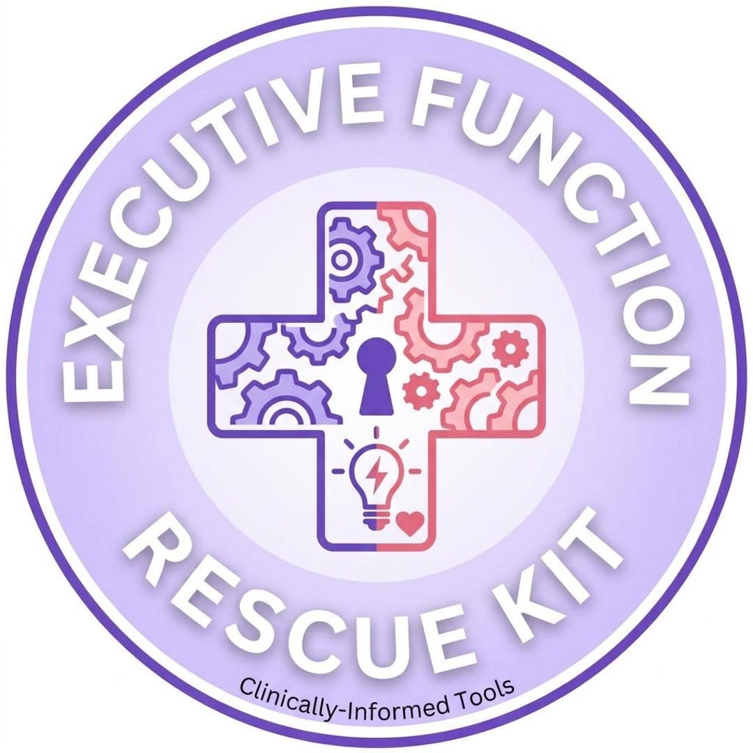 The Executive Function Rescue Kit | ADHD Task Paralysis Workbook ...