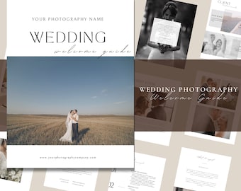 Editable Wedding Photography Pricing Guide, Canva Template (Digital Download)