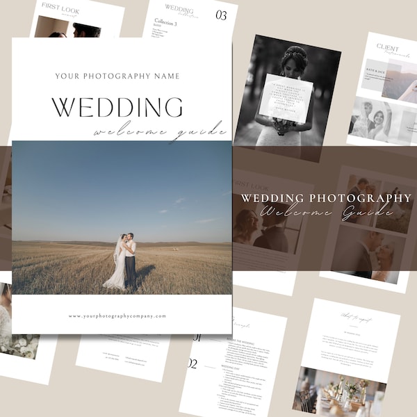 Editable Wedding Photography Pricing Template, Wedding Pricing Guide List, Photographer Price Guide, Canva Template, Mini Session Guide