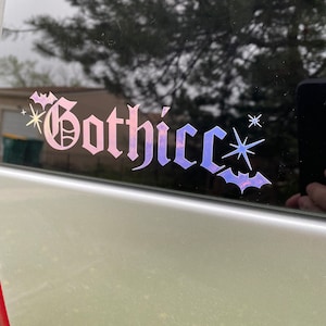 Gothicc vinyl sticker | gothic | dik | sticker voor ramen, tuimelaars, laptops en meer