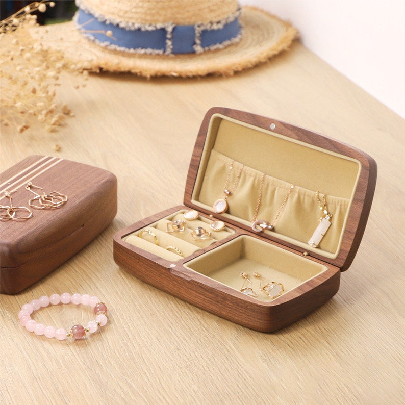 Jewel Box Jewelry Box Wood Box Jewelry Case Chocolate - Etsy