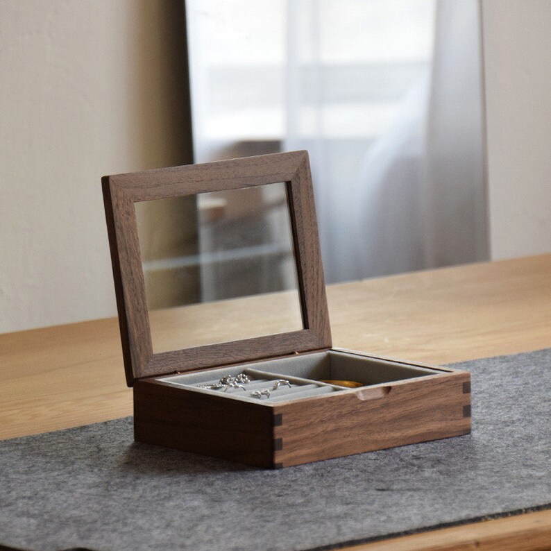 Jewel Box Jewelry Box Wood Box Glass Jewelry Box Chocolate Etsy