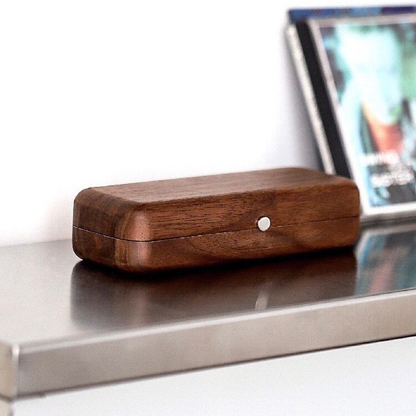 Wood Glasses Case Etsy
