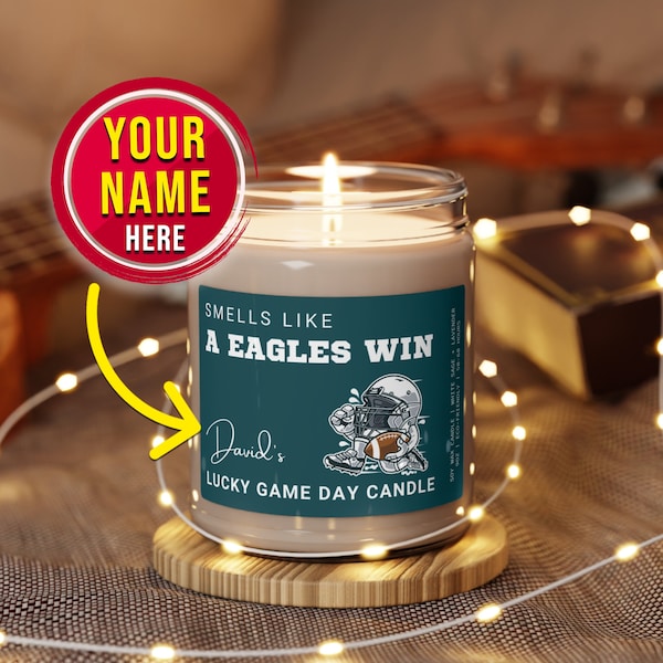 Game Day Lucky Charms Candle For Philadelphia Eagles Fans - Personalized Philly Eagles Football Lover Gifts - Lets Go Eagles | SoyWax Candle