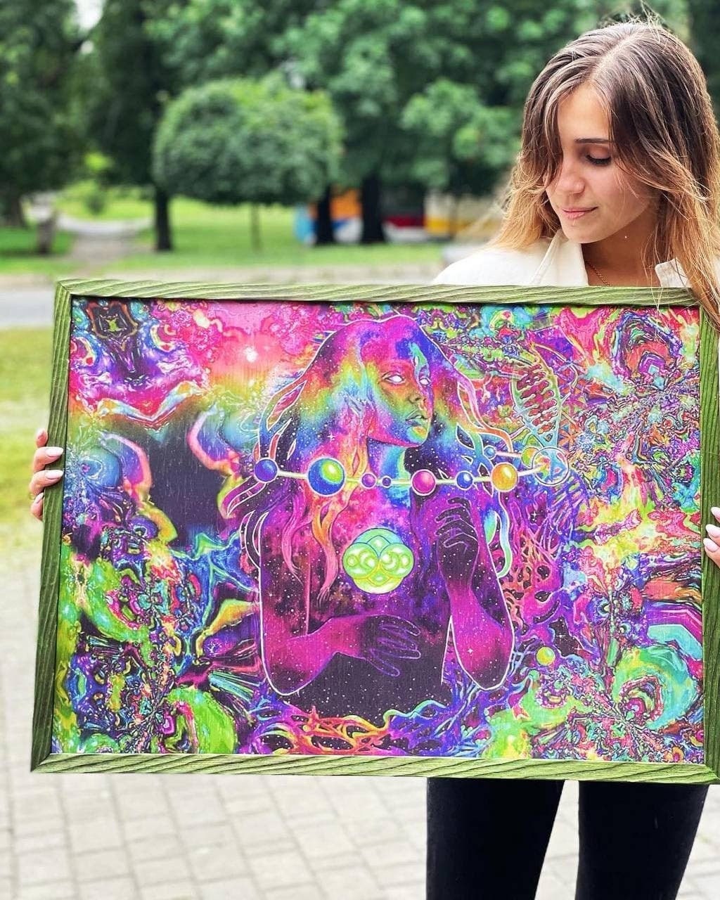 Lenticular art color change picture 3d on wall handmade Etsy