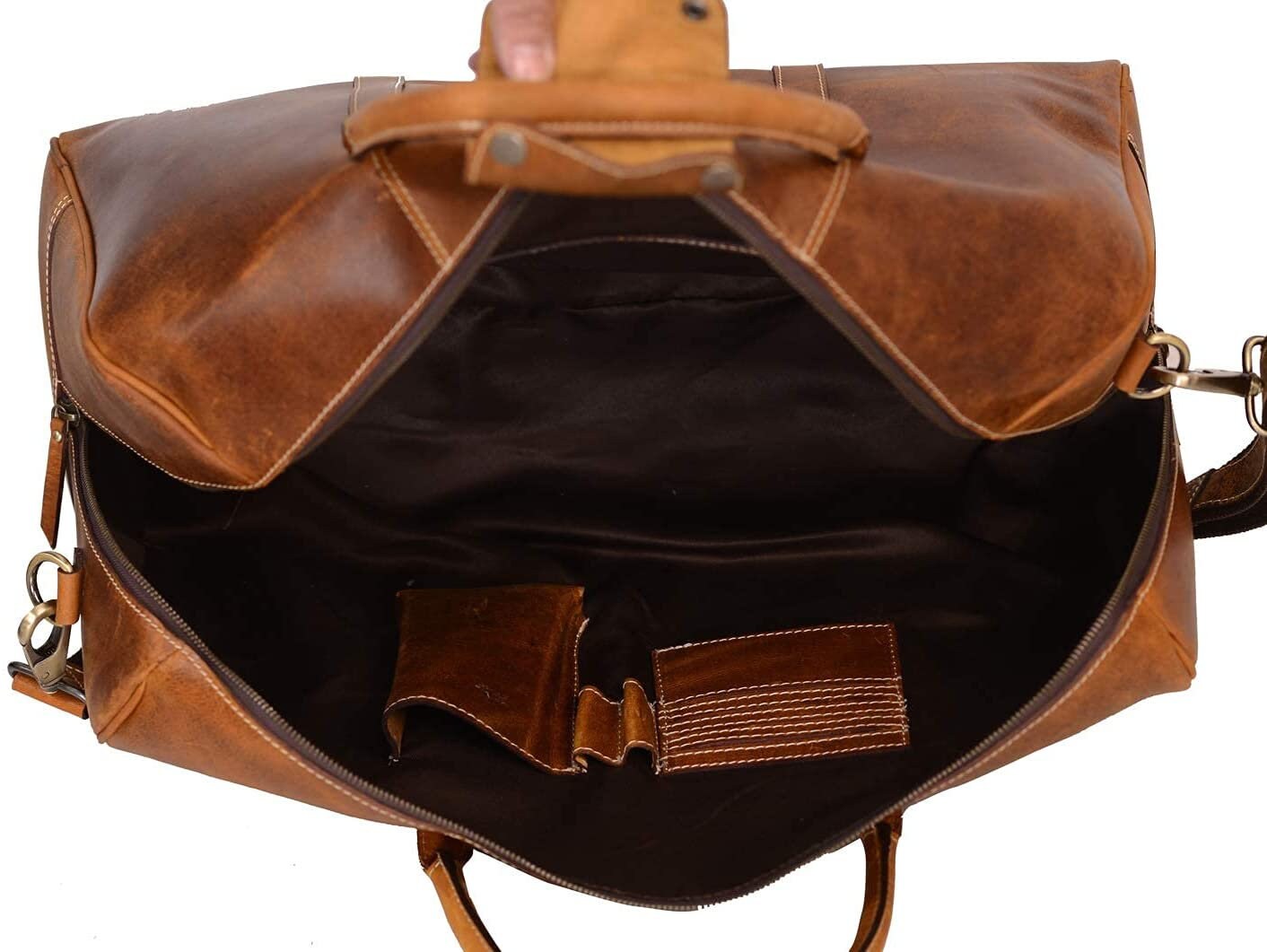 Personalized Mens Travel Bag Full Grain Leather Duffel Bag Etsy UK