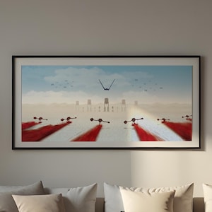 Crait Star Wars Poster Print: Episode 8 - VIII The Last Jedi Battle, Landscape