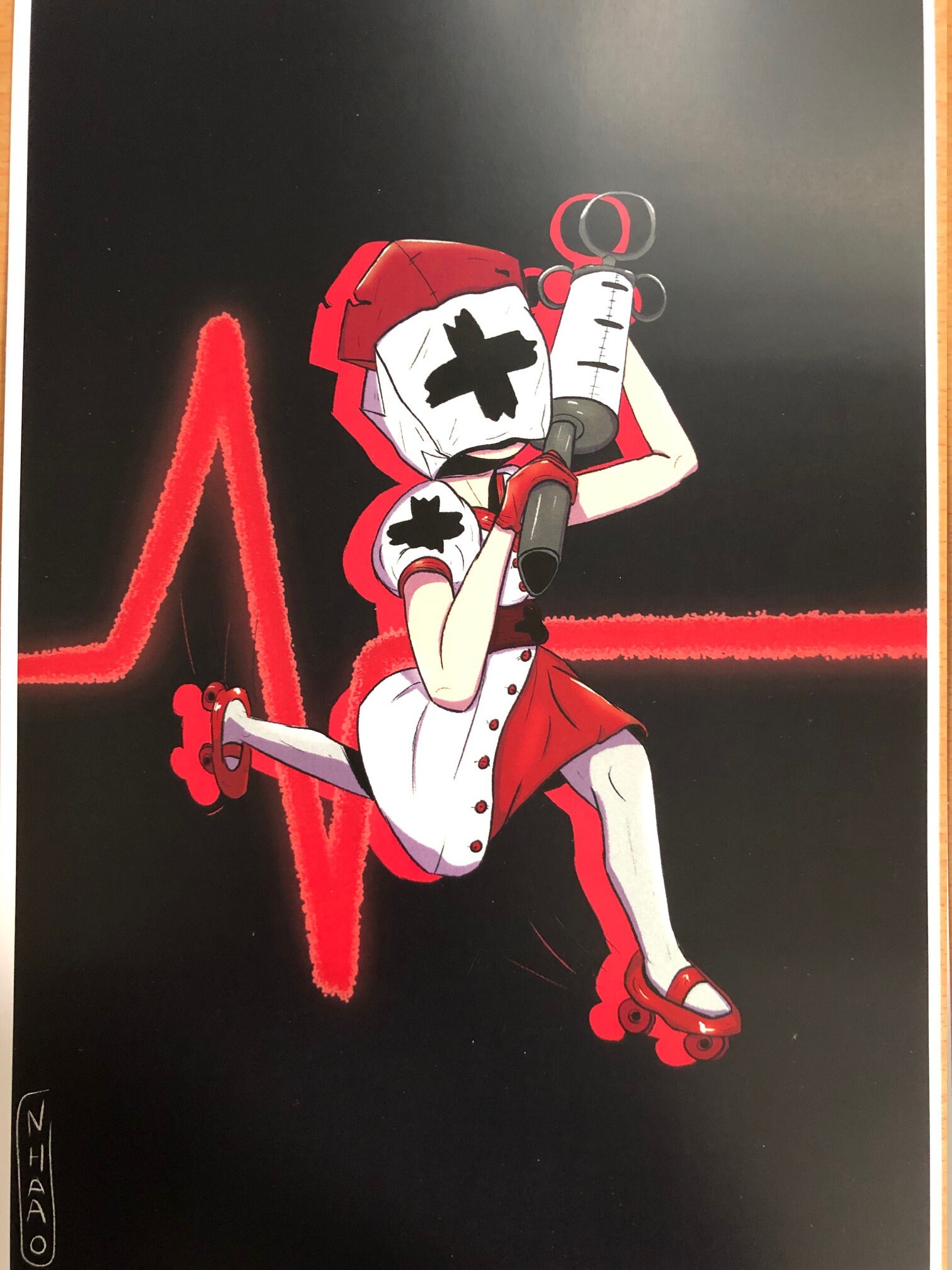 Nurse Fan Art Dark Deception | Illustration A4/Print Impression