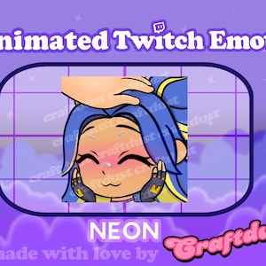 Pat / Good Girl Twitch / Discord Animated Emote / Neon from Valorant / Cute