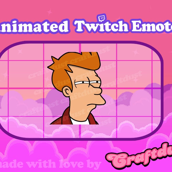 Twitch / Discord Geanimeerde Emote / Sus / Fry / Futurama / GIF