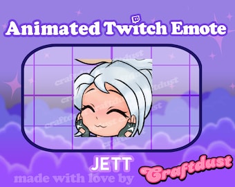 Pat / Good Girl Twitch / Discord Animated Emote / Jett from Valorant / Cute