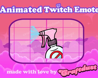 Twitch & Discord Animated Emote / Spray bottle