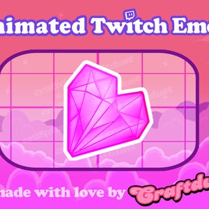 Twitch / Discord Animated Emote / Crystal Heart