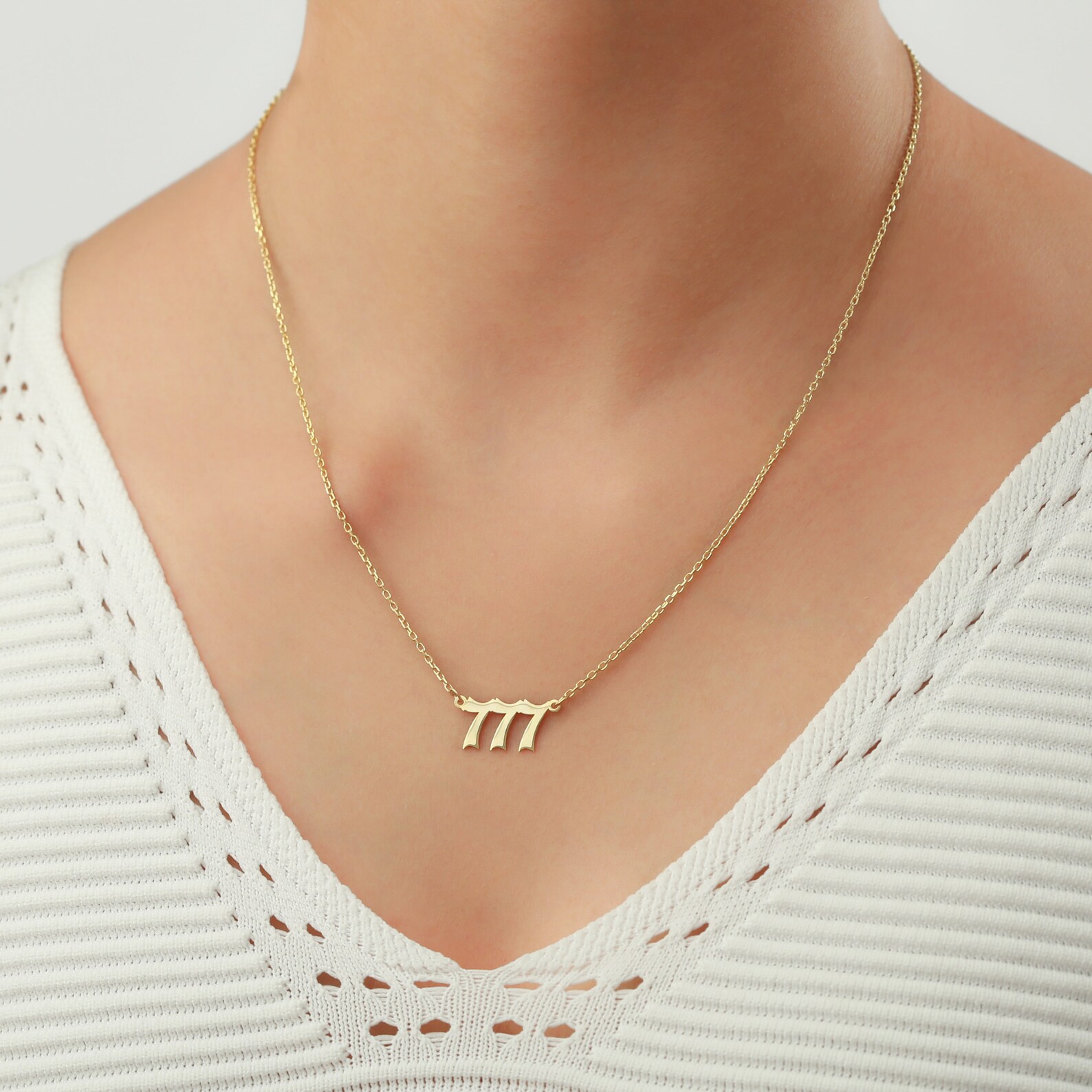 Angel Numbers Necklace Angel Number Gift Lucky Number Etsy