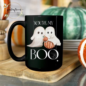 Youre My Boo Ghost Mug, Customizable Ghost Cup, Best Selling Couples Mug