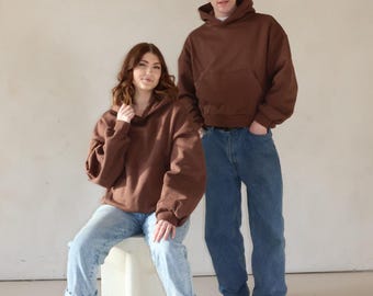 Cocoa Heavyweight Hoodie - 100% Cotton | SET4ALL