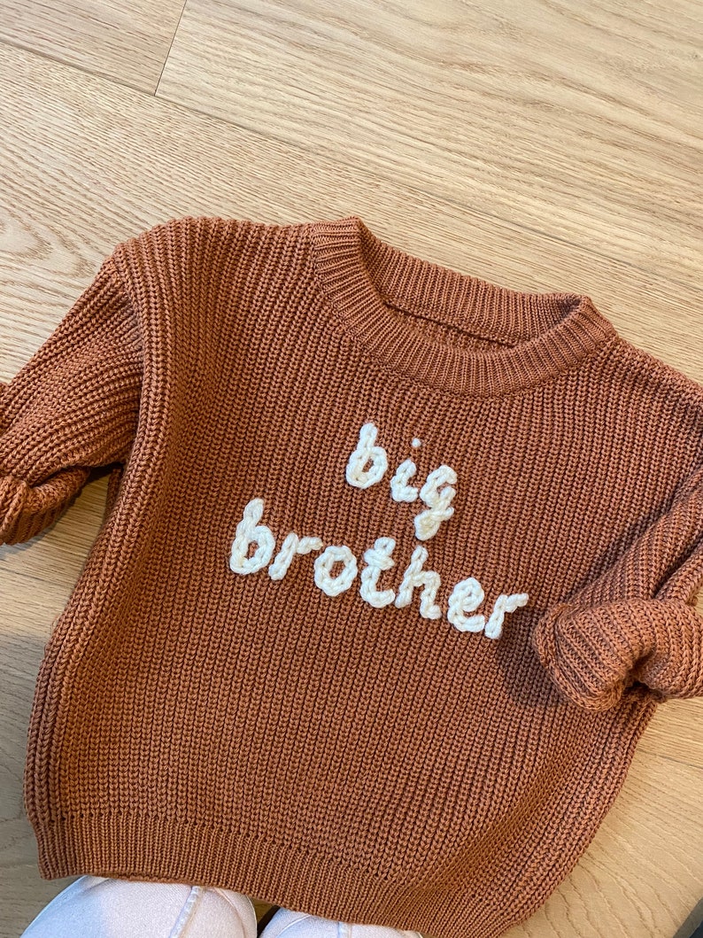Handbestickter Baby/Kleinkind Pullover, Custom Embroidered Baby/Toddler Sweater, Personalisiertes Baby Geschenk, Personalisierbarer Pullover image 10