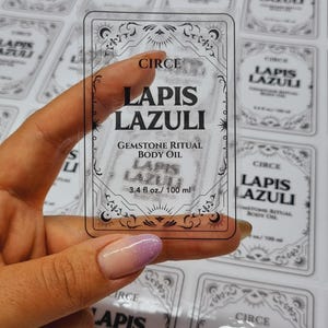 Custom Clear Vinyl Labels – Personalized Waterproof Stickers Any Size ...