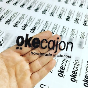 Clear Custom Logo Stickers: Personalized Business Labels