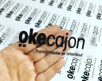 Clear Custom Logo Stickers: Personalized Business Labels