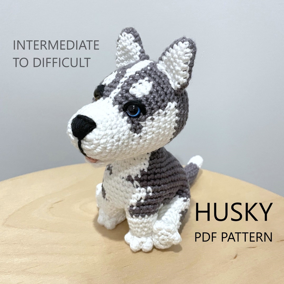 Crochet Pattern Siberian Husky Amigurumi in PDF Etsy