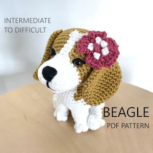 Crochet Pattern - Beagle Dog Amigurumi