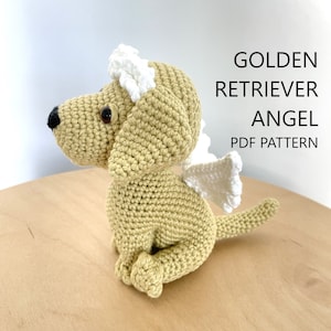 Golden Retriever Angel Amigurumi Crochet Pattern