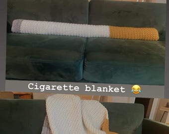 Patrón de manta de cigarrillos a crochet en formato PDF (descarga instantánea)