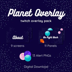Planet Twitch Overlay + Alert Pack
