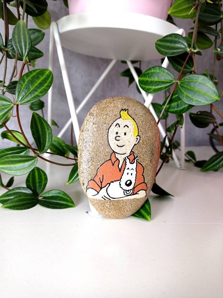 Galet Tintin et Milou