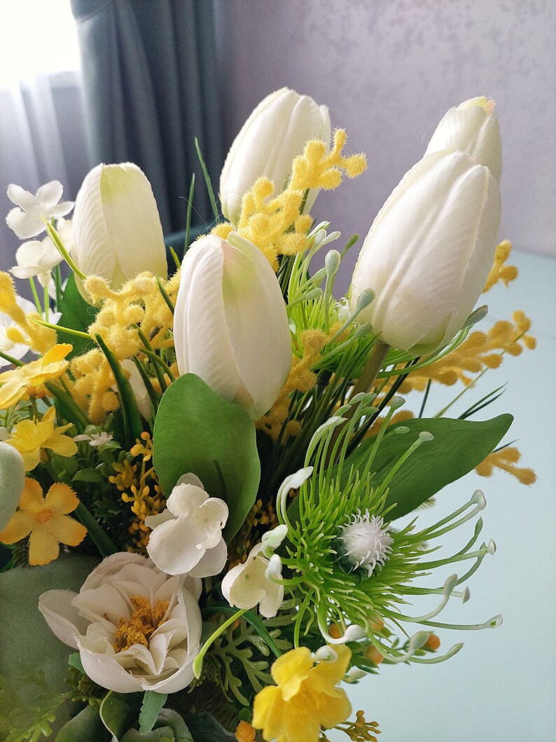 Farmhouse Easter Long Centerpiece Easter Bunny Decor Easter Table Decor