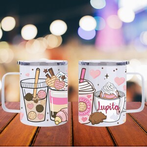 Cafecito y Chisme Mini tumbler, Cafecito y chisme Gift, Cafecito y chisme, Mexican Coffee cup, Pan dulce, Latina Friend Mug, Gift for latina
