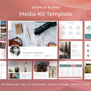 Editable Modern Media Kit in Google Slides