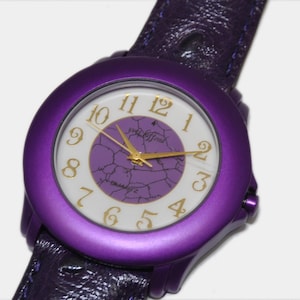 YVES LAFFOND watch, purple watch, aluminum watch