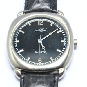 YVES LAFFOND watch black dial with numbers and indexes