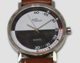 Montre BIJOWIN homme beau cadran et bracelet cuir