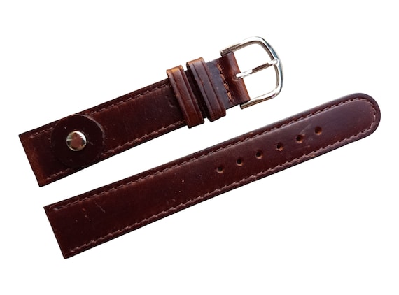 18mm Leather watch strap creation B