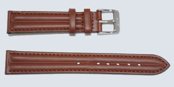 Bracelet De Montre En Cuir De Requin Véritable - Vert, Double Joncs, Largeur 18mm