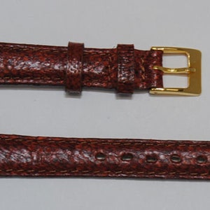 sea leather, 10mm, 12mm, 14mm, 20mmXL, maruca, maruca rust burgundy leather watch strap, fish leather, sea leather, ecological leather