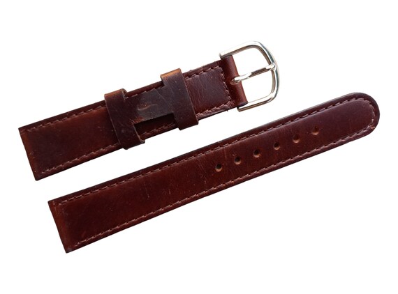 18mm Leather watch strap creation F