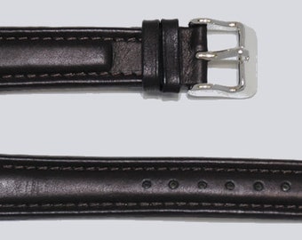 Cinturino per orologio in pelle marrone Ebene da 18 mm, stile aviatore
