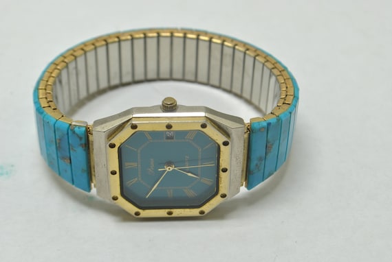 Genuine Turquoise Wristwatch - Etsy