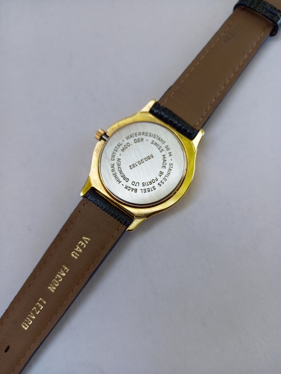 Fortis horloge Swiss made horloge Zwitsers horloge nieuw vervaardigd in 1990 witte wijzerplaat Etsy Belgie