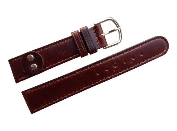 18mm Leather watch strap creation E