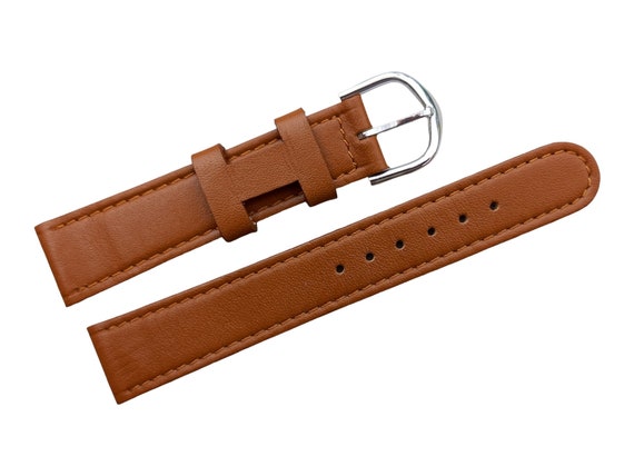 18mm Gold leather watch strap creation F