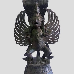 Miniature Garuda Vishnu Kencana Sculpture 17.5 Inch, Garuda Vishnu Kencana Statue , Hindu God , Hare Krishna , Home Decor , Birthday Gift