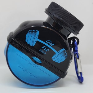 Contenedor / embudo de almacenamiento de polvo de suplemento portátil con llavero 120CC