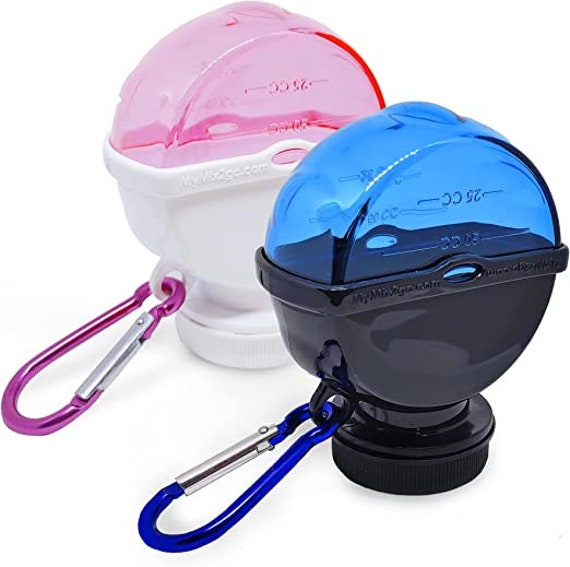 Portable Supplement Powder Storage Container/funnel With Keychain 120CC 